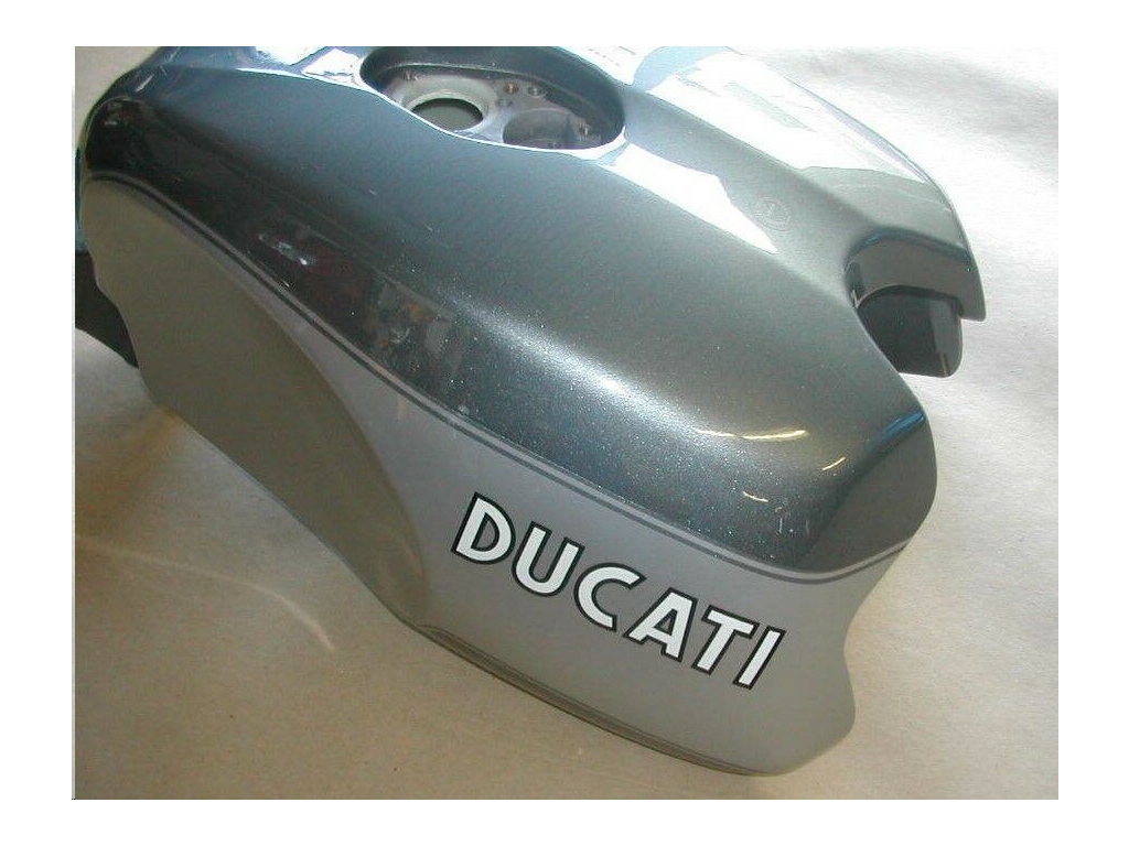 Ducati GT1000 Sport Classic Fuel Gas Tank OEM Silver / Grey Eastern Cycle